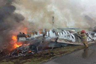 El hecho ocurrió sobre la carretera Victoria-Zaragoza, en el kilómetro 80.