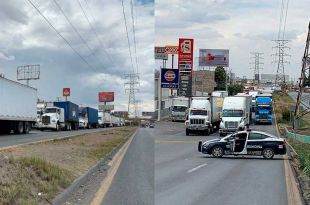 Cierre de Texcoco-Lechería deja varados a decenas de tráileres