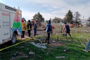 La zona del siniestro se encuentra acordonada por personal de Protección Civil