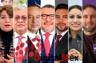 Delfina Gómez, Cristóbal Castañeda, José Luis Cervantes, Horacio Duarte, Adolfo Cerqueda, Ruth Salinas, Pepe Monroy