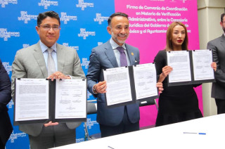 El Gobierno del Estado de México, a través del Instituto de Verificación Administrativa (Inveamex), firmó un convenio de coordinación con este Ayuntamiento.