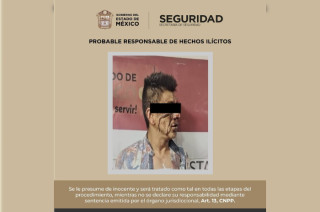 Jorge “N”, de 45 años, fue detenido por su probable implicación en ataque peligroso y portación de arma de fuego