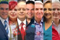 Alejandro Moreno, Layda Sansores, Eric Sevilla, Enrique Vargas, Roberto Madrazo, Claudia Ruiz, Alfredo del Mazo