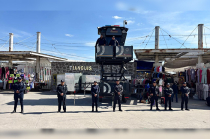 Patrullajes, presencia policial y control vial buscan prevenir delitos y mejorar la movilidad en una de las zonas comerciales más transitadas del municipio.