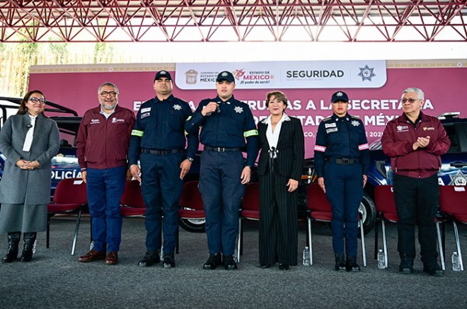 #Video: Delfina Gómez presenta patrullas con tecnología avanzada para reforzar seguridad en #Edoméx