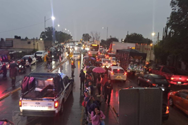 Afectaciones viales por lluvias en el Valle de México