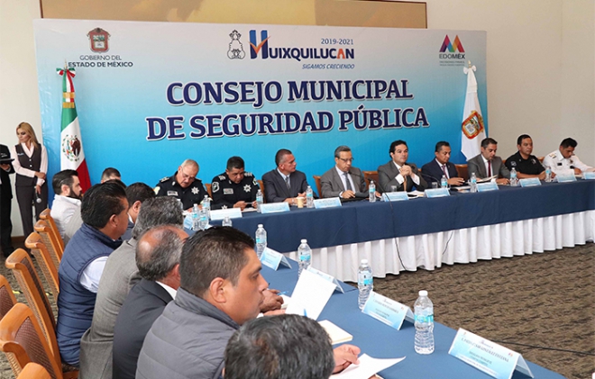 Realizan Cuarta Sesión del Consejo Municipal de Seguridad Pública en Huixquilucan