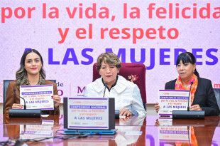 La gobernadora Delfina Gómez reconoció y agradeció el esfuerzo de la Presidenta Sheinbaum para combatir la violencia contra las mujeres.
