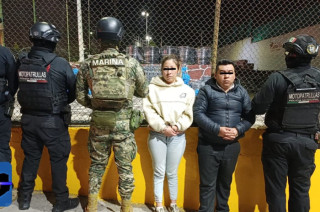 Jesús Guadalupe “N” y Maritza “N” fueron detenidos en Ecatepec por su presunta participación en un caso de trata de personas