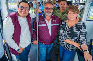 #Video: Delfina Gómez supervisa arranque del Trolebús Chalco; beneficiará a 3 millones y reducirá traslados a CDMX