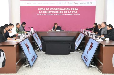 Se trabaja con los tres órdenes de gobierno para garantizar la paz: Delfina Gómez