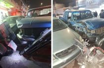 El accidente dejó varios lesionados. 