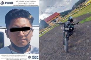 Los oficiales confirmaron que se trataba de la motocicleta referida en el reporte.