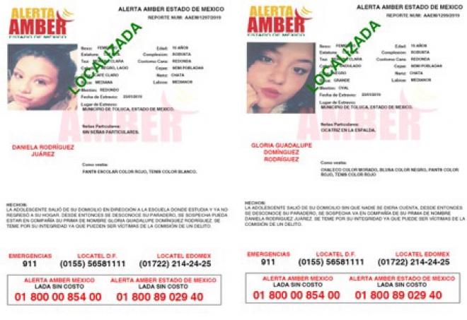 Desaparecen dos jovencitas al salir de la escuela en Toluca