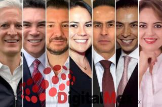 Alfredo del Mazo, Alejandro Moreno, Elías Rescala, Alejandra del Moral, Ricardo Aguilar, Carlos Iriarte, Ana Lilia Herrera