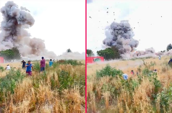 #Video: Suman 10 heridos por explosiones en Tultepec y Zumpango