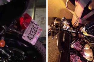 La víctima conducía una motocicleta de color negro con placas de circulación 4332C6 del Estado de México.