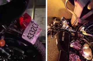 La víctima conducía una motocicleta de color negro con placas de circulación 4332C6 del Estado de México.