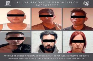 Las personas detenidas fueron presentadas ante el Agente del Ministerio Público