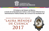 Listos ganadores del certamen estatal de literatura &quot;Laura Méndez de Cuenca&quot;