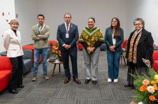 José Alberto Couttolenc y autoridades ambientales en la Cumbre Nacional Mariposa Monarca