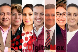 Héctor Macedo, Delfina Gómez, Michelle Núñez, Guadalupe Franco, Víctor Manuel Aguilar, Azucena Cisneros, Claudia Sheinbaum