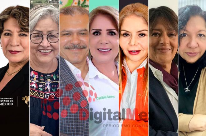 Delfina Gómez, Martha Guerrero, Ublester Santiago, Caritina Saénz, Diana Mancilla, Maricruz Rivera, Martha González
