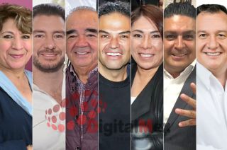 Delfina Gómez, Elías Rescala, Maurilio Hernández, Enrique Vargas, María Luisa Mendoza, José Antonio García, Óscar González