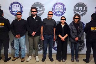 Los cinco investigados fueron vinculados a proceso por extorsión y permanecerán en prisión preventiva mientras continúan las investigaciones.