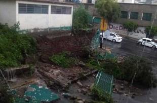 Las causas de la caída pudo ser el reblandecimiento de la tierra