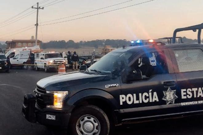 El accidente ocurrió en la comunidad de La Trinidad y la policía resguardó la escena hasta que tomó conocimiento la FGJEM.