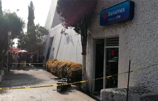 Con una pedrada intentan robar banco Banamex en Cuautitlán Izcalli