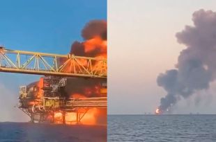 Explota plataforma petrolera de PEMEX