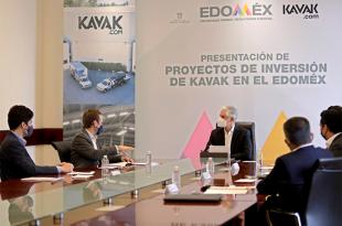 Encabezó la presentación de proyectos de inversión, que la empresa de servicios de compra-venta de autos KAVAK