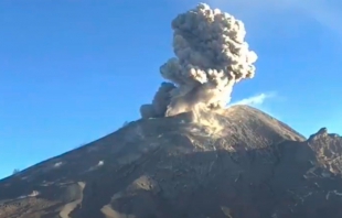 #Video: Registra el #Popocatépetl otra gran explosión