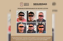 Los seis hombres detenidos quedaron a disposición del Ministerio Público para determinar su situación jurídica.
