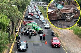 ¡Brutal accidente! Mueren tres sobre Paseo Tollocan, una menor entre las víctimas