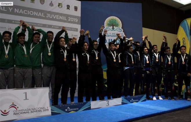 Edomex se colgó el bronce por equipos en Taekwondo en la Olimpiada Nacional