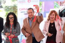 El magistrado Héctor Macedo García, presidente del Tribunal Superior de Justicia del Estado de México, encabezó el arranque de las caravanas de mediación en Otzolotepec.