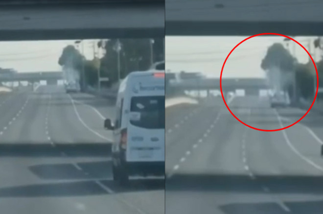 Cierre total de la autopista México-Pachuca, a la altura de Ecatepec, tras una fuga en una pipa