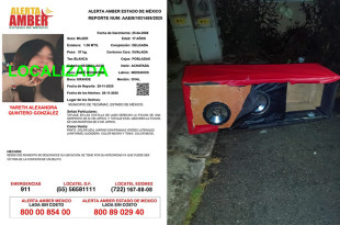 Oculta dentro de un bafle, fue localizada la adolescente de 17 años Yareth Alexandra, durante un cateo realizado en una vivienda del Fraccionamiento Ex Hacienda de Paula.