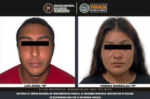 La FGJEM confirmó la probable participación de Yesenia Esmeralda “N” y Luis Ángel “N” en el homicidio de U.A.G.R., servidor público