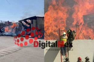 Bomberos y Protección Civil mantienen labores; no hay lesionados.