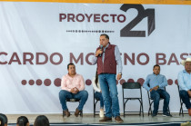 Ricardo Moreno, presidente de Proyecto 21, durante el encuentro territorial en Tenancingo