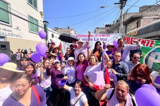  En el marco de la víspera del Día Internacional de la Mujer, integrantes del ONMPRI en el Estado de México se movilizan para visibilizar la violencia de género y demandar medidas concretas para erradicarla