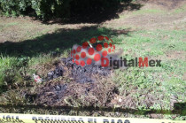 Cuerpo calcinado hallado en Santa Cruz Xochiaca