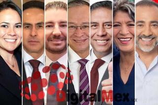 Alejandra del Moral, Ricardo Aguilar, Elías Rescala, Raymundo Martínez, Juan Rodolfo Sánchez, Delfina Gómez, Fernando Flores