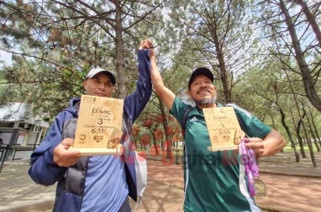 En los 63 km participaron 400 atletas originarios del Estado de México, Nuevo León, Aguascalientes, Jalisco, Colima, entre otros.