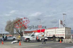 La víctima circulaba en una motocicleta marca Vento cuando se vio involucrada en la colisión.