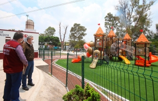 Remodelan parque en zona industrial de #Ecatepec